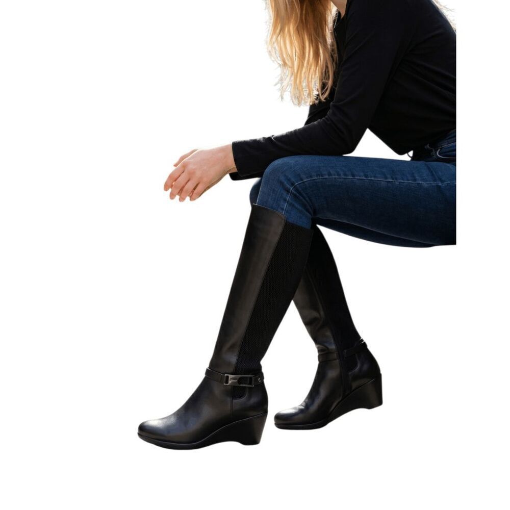 BLONDO Laina Tall Waterproof Wedge Boot Size 6.5